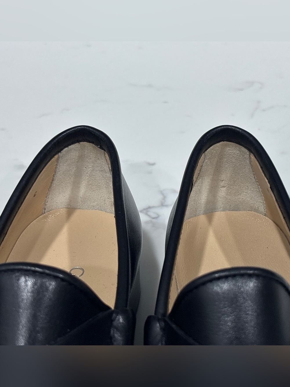 GUCCI 1953 Horsebit Loafer Black Leather Silver Tone Hardware Womens 37 C 7 - Picture 13 of 16